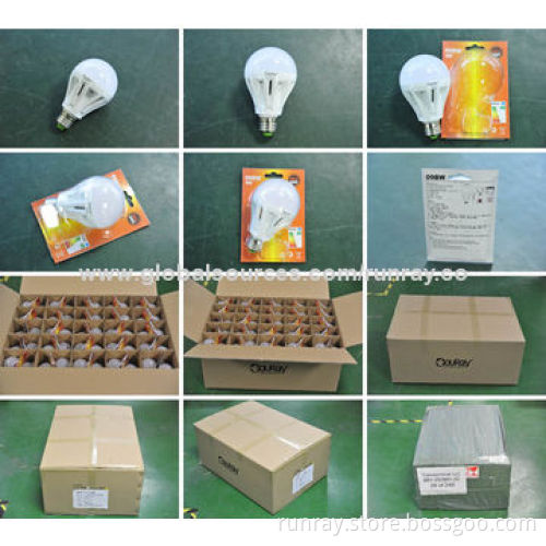 7W LED Bulb, E27/E26/B22, 110-265V AC, CE-marked, Epistar Chip, Aluminum HousingNew